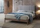 image 2 of 5ft King Size Light Grey Soft Velvet Fabric Upholstered and Wood Bed Frame Bedstead | Grey | Light Grey | King