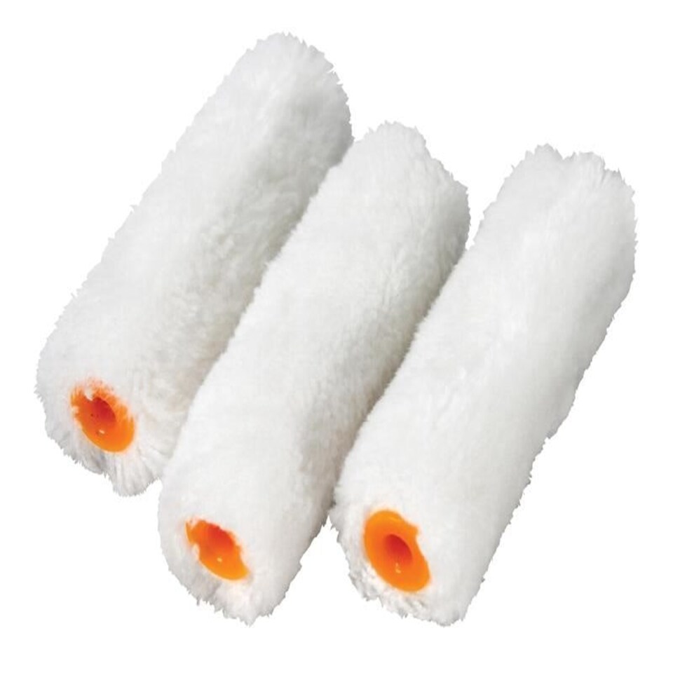Faithfull - Medium Pile Mini Roller Refills 100mm (4in) Pack of 10