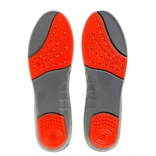 Sorbothane Double Strike Insoles - Grey/Red - 10 UK