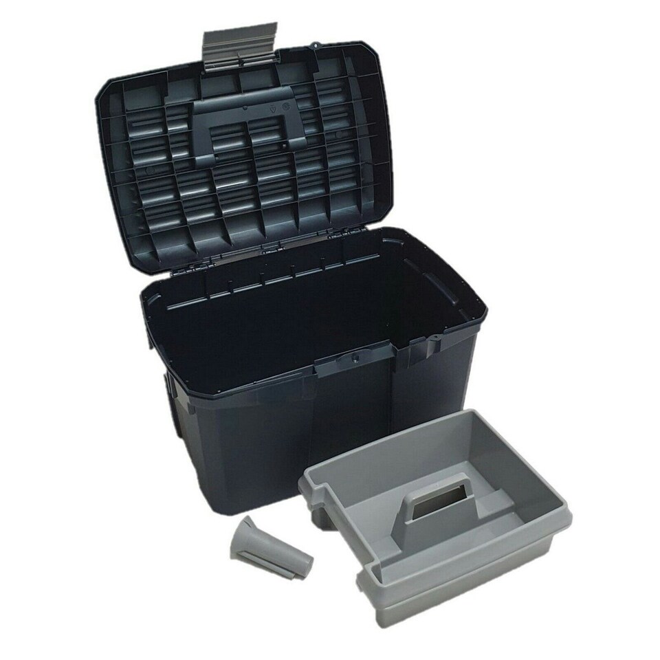 image 1 of Plastica Panaro Horse Tack Storage Box - Cobalt Winter - M