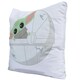 image 2 of Star Wars The Mandalorian Velvet Feel Grogu Cushion - White - One Size White | One Size