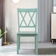 image 8 of COSTWAY Set of 2 Dining Chairs Wooden Armless Chairs Green