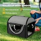 image 5 of PawHut Folding Fabric Soft Pet Crate Dog Cat Travel Carrier Cage | Black | One Size