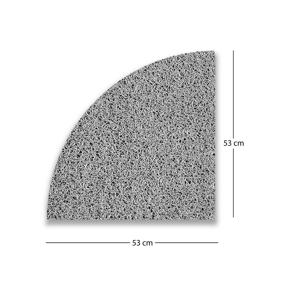 image 1 of Quadrant Anti-Slip Spaghetti Shower Mat 53cm