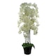 image 1 of Giant White Orchid Plant Artificial 189 flowers REAL TOUCH Botanik