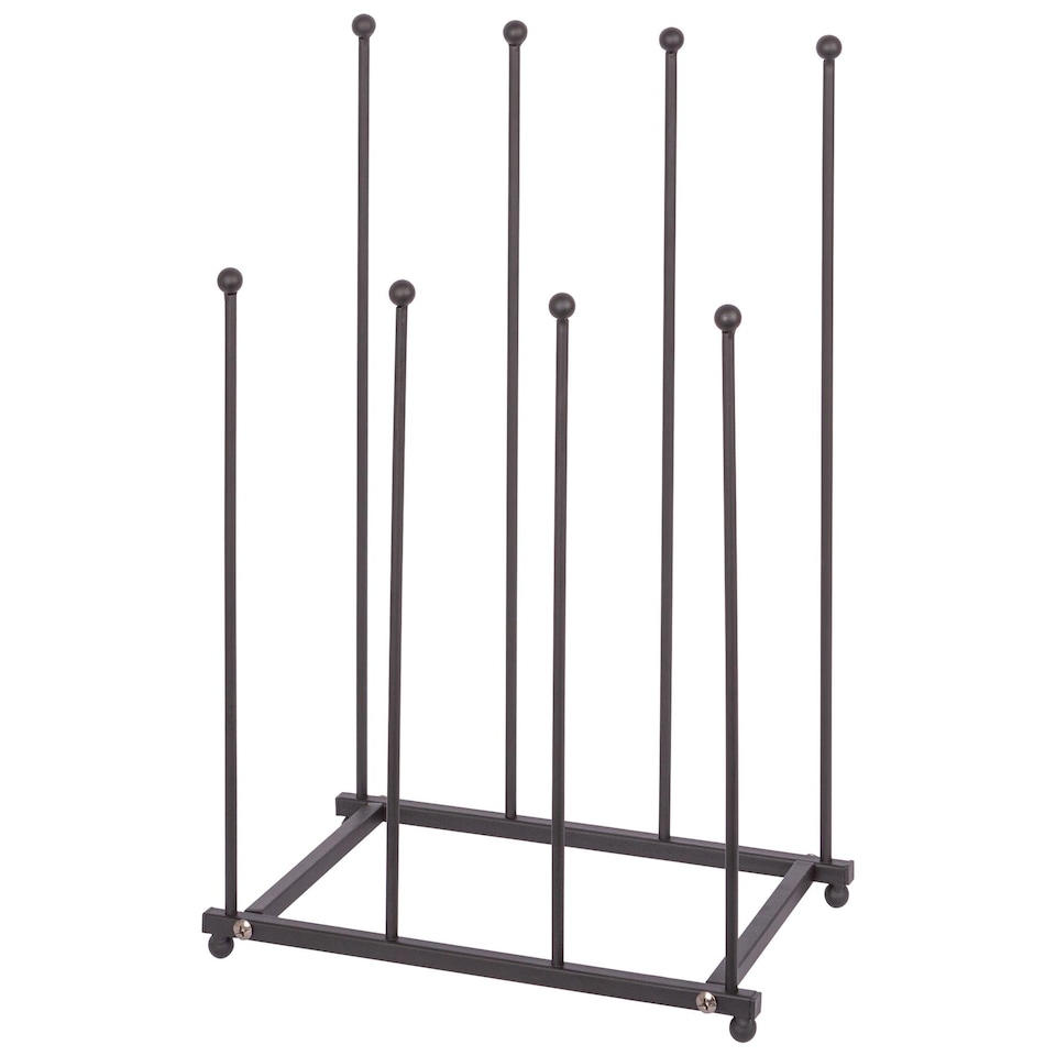 image 1 of Hammer and Tongs Steel Wellington Boot Rack - 4 Pair - Black | Black | Black