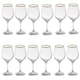 image 1 of Amber Gold Rimmed Wine Glass Drinking Glasses Sets Gift | Clear | Clear | 295ml (Set of 12)