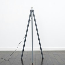 ValueLights Modern Grey Wood Tripod Floor Lamp Base