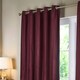 image 4 of Paoletti Corinthian Velvet Room Darkening Merlot Eyelet Curtains (W)117cm x (D)137cm cm Multi