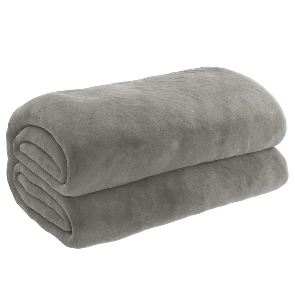 Weighted Blanket with Cover Grey 200x200 cm 13 kg Fabric Tesco Groceries