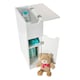 image 8 of Elegant Brands Sennen Super Slim Bathroom Storage Cabinet in White White
