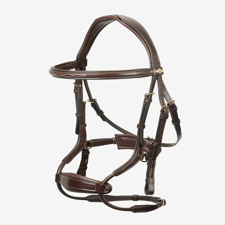 image 1 of LeMieux Kudos Clear Arc Bridle Brown | Full