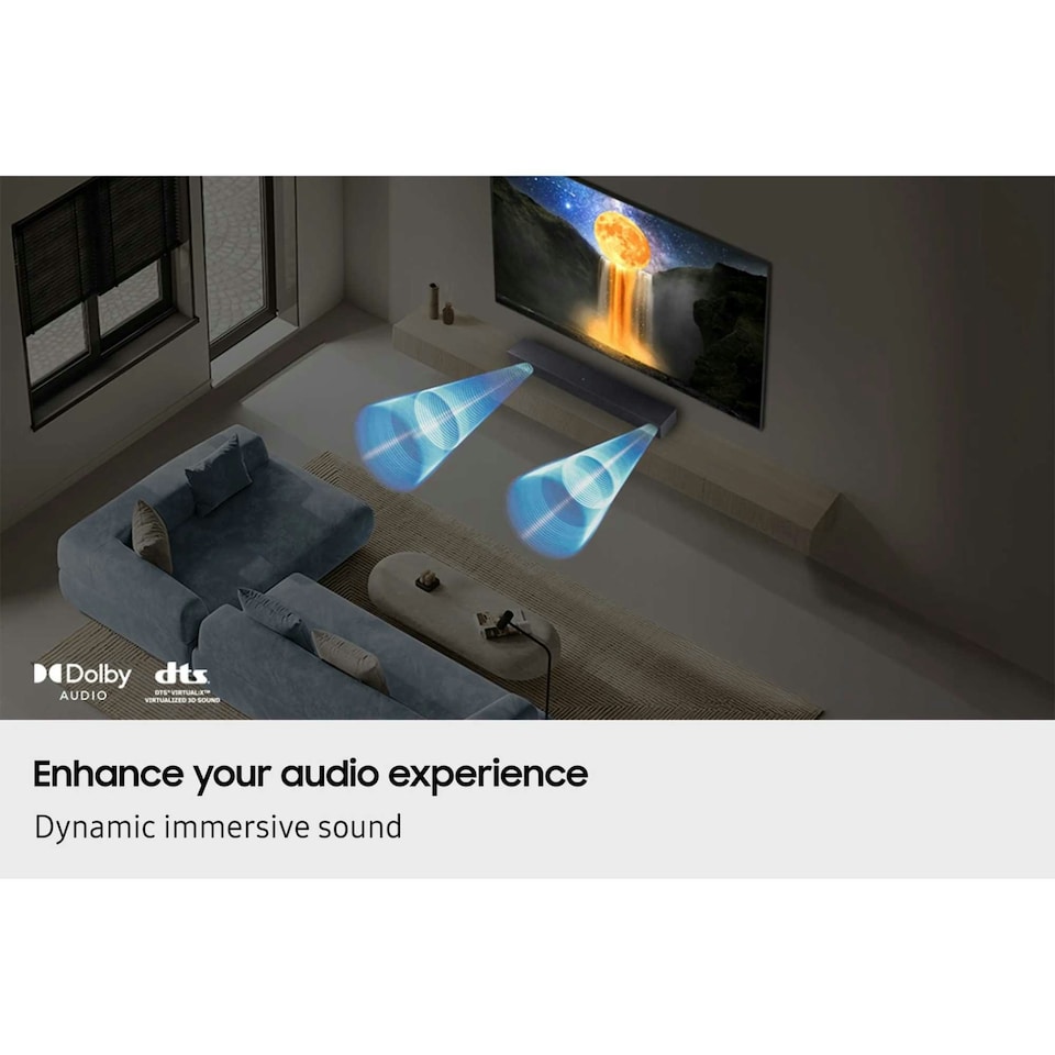 image 1 of Samsung B-Series 2.0ch Soundbar with Built-In Subwoofer - Black HW-B400F