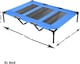 image 3 of Actiaspet Elevated Dog Bed Oxford Mesh Pet Cot Indoor or Outdoor (Blue, Extra Large)