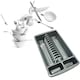 image 1 of 1 x High Grade Silver Dish Drainer Rack Utensil Holder Plate & Cutlery Drying Rack Silver