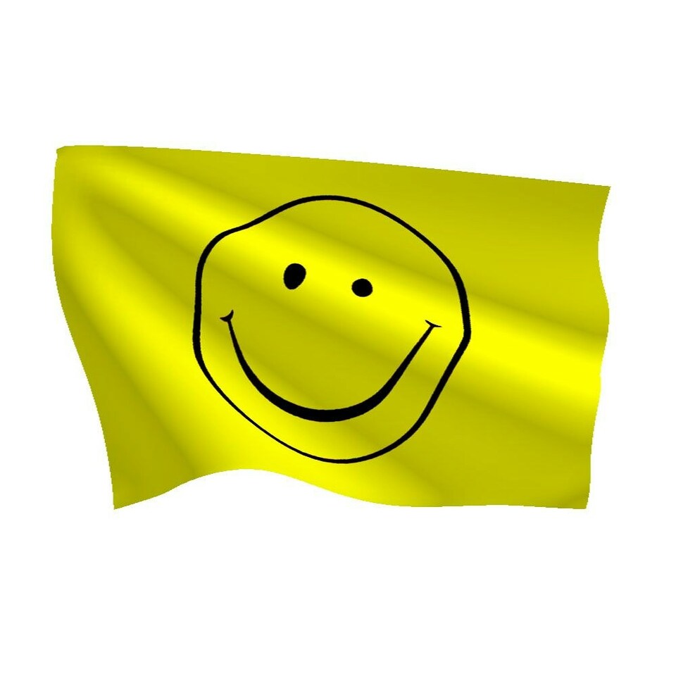 image 1 of Smile Flag - 5x3ft with Eyelets Multi