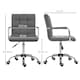 image 7 of Vinsetto Mid Back Office Chair, Swivel Computer Chair with Armrests, Grey