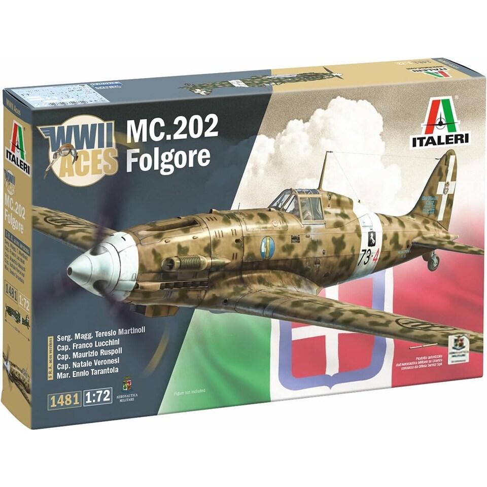 Italeri 1481 MC.202 Folgore Aces 1:72 Model Kit