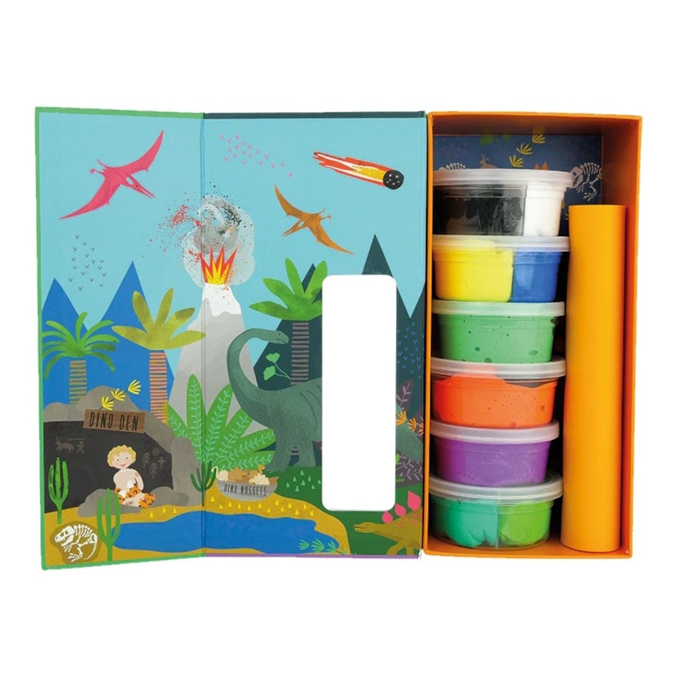 image 1 of Floss & Rock Clay & Play Modelling Kit - Dinosaur