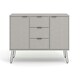 image 3 of Core Products Augusta Grey Medium Sideboard with 2 Doors, 3 Drawers W130.6cm x H73.6cm x D43.0cm Grey