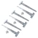 image 1 of 12in / 300mm Heavy Duty T Tee Hinges For Shed + Garden Gates Zinc Plated 6pc
