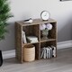 image 4 of Vida Designs Durham 2x2 Cube Storage Bookcase Display Unit, Dark Wood