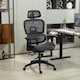 image 10 of HOMCOM Ergonomic Office Chair Swivel Computer Chair with 3D Armrest Grey