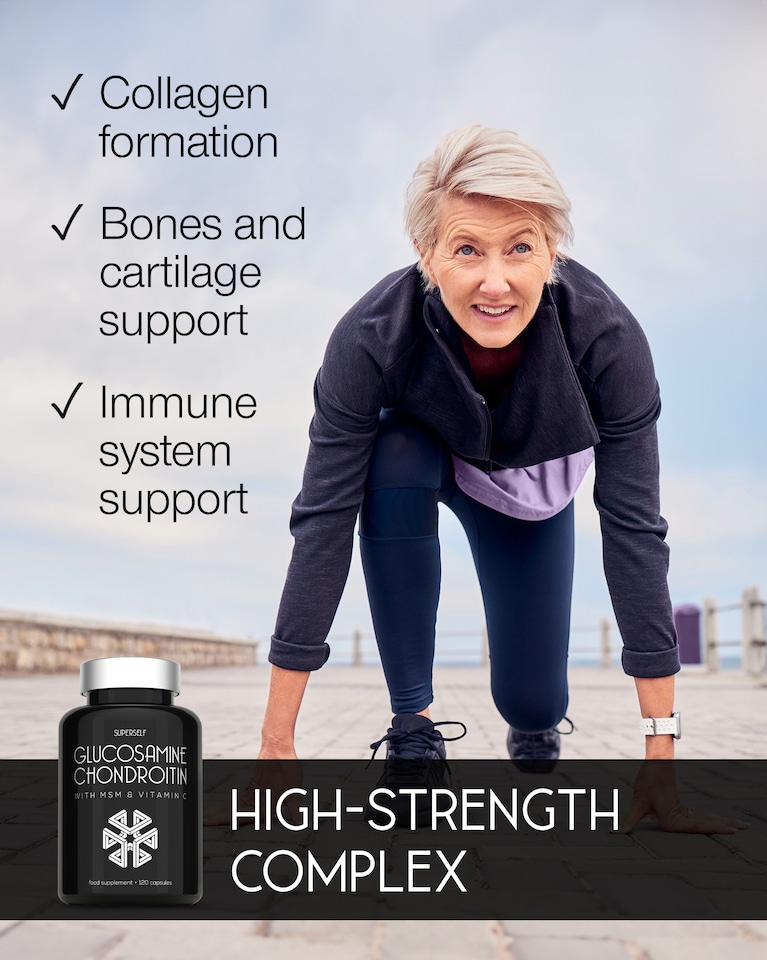 image 1 of SuperSelf Glucosamine Complex with Chondroitin, MSM & Vitamin C 120 Capsules