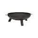image 5 of Hammer & Tongs Round Iron Fire Pit - 59.5cm - Black