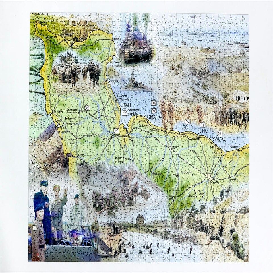 image 1 of Imperial War Museums D-Day 1000 Piece Jigsaw Puzzle