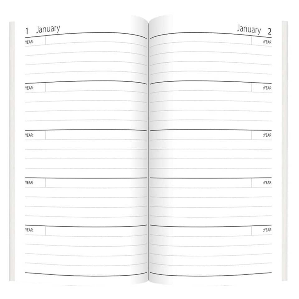 image 1 of Single A5 Day A Page Index Fabric Diary