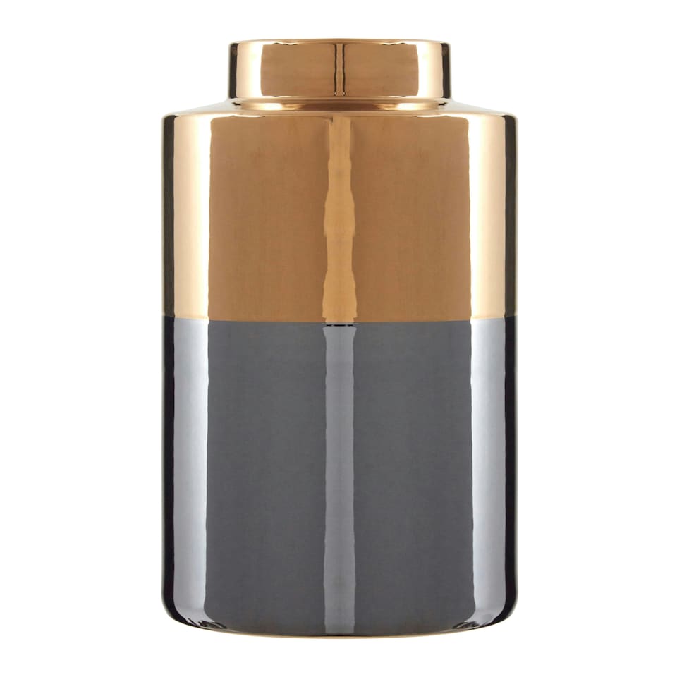 image 1 of Interiors by Premier Grey Large Metallic Vase Multi