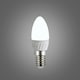 image 3 of ValueLights 6 Pack E14 White Plastic Candle LED 4W Cool White 6500K 400lm Light Bulb
