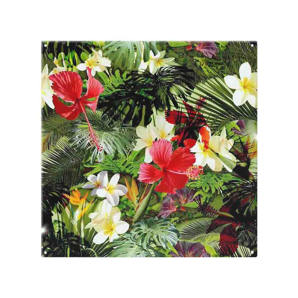 image 1 of Tropical Foliage Splash Back | White
