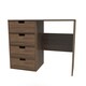image 4 of Taiwan 4 Drawer Vanity in Carini Walnut (Ready Assembled) | Brown | Carini Walnut