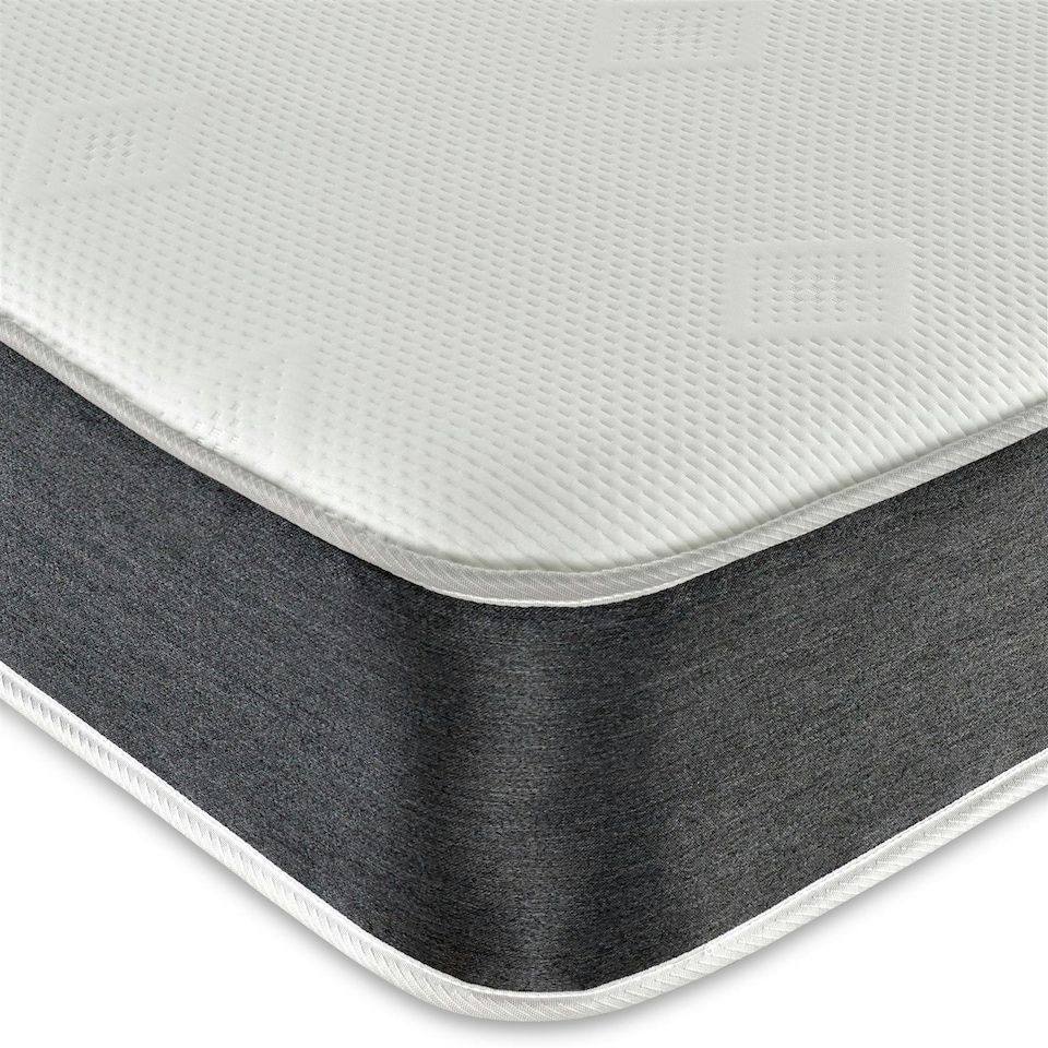 image 1 of Linear Cool Touch Hybrid Mattress - 20cm Deep, Soft Firmness | Grey | Small Double