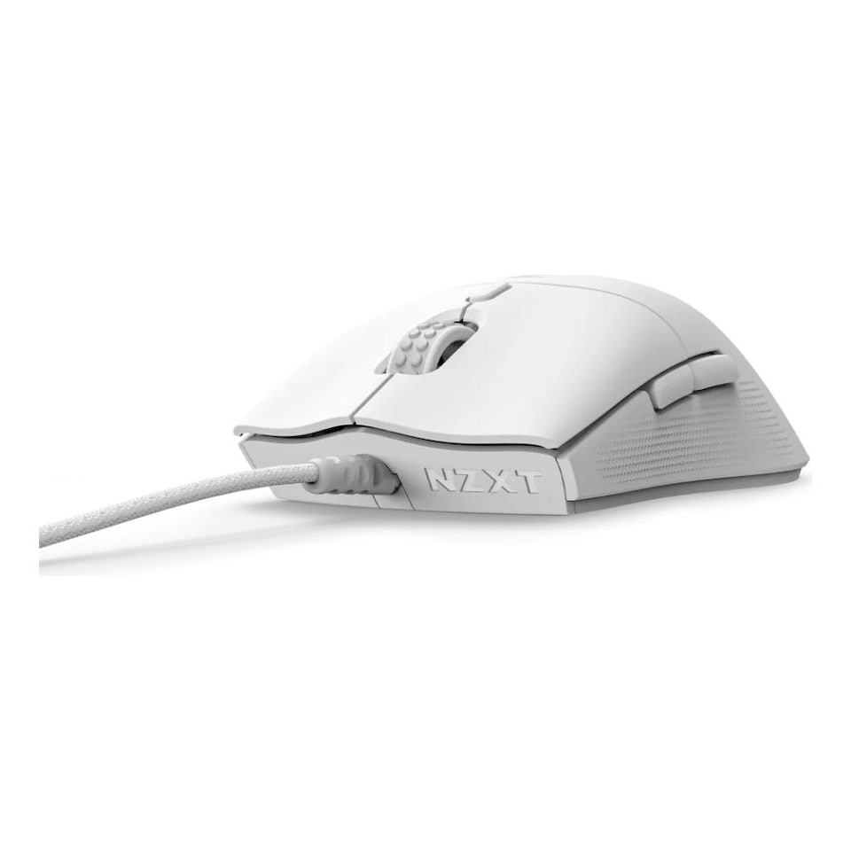 NZXT Lift 2 SYMM Lightweight Ergonomic Wired Gaming Mouse White - MS-001NW-04