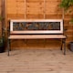 image 2 of Garden Vida 3 Seater Garden Bench Outdoor Patio Seating, Rose Style