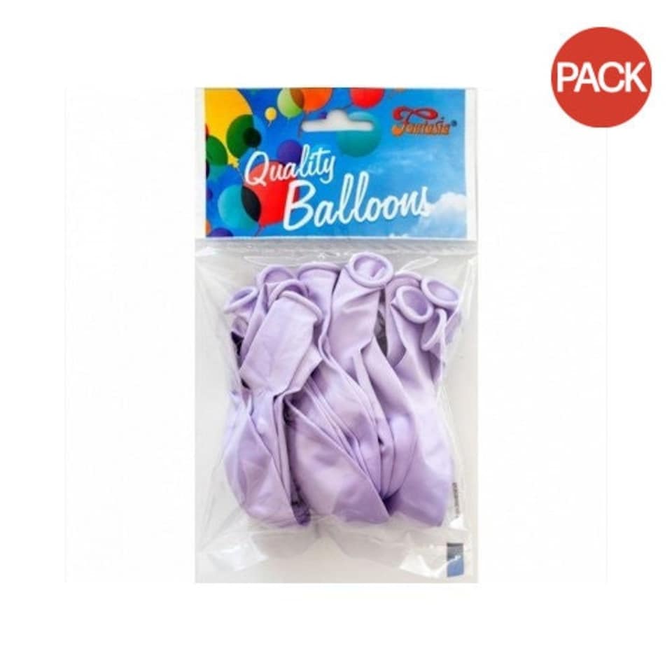 image 1 of Globos Payaso Macaroon Latex Balloons (Pack of 20) - Grape - One Size