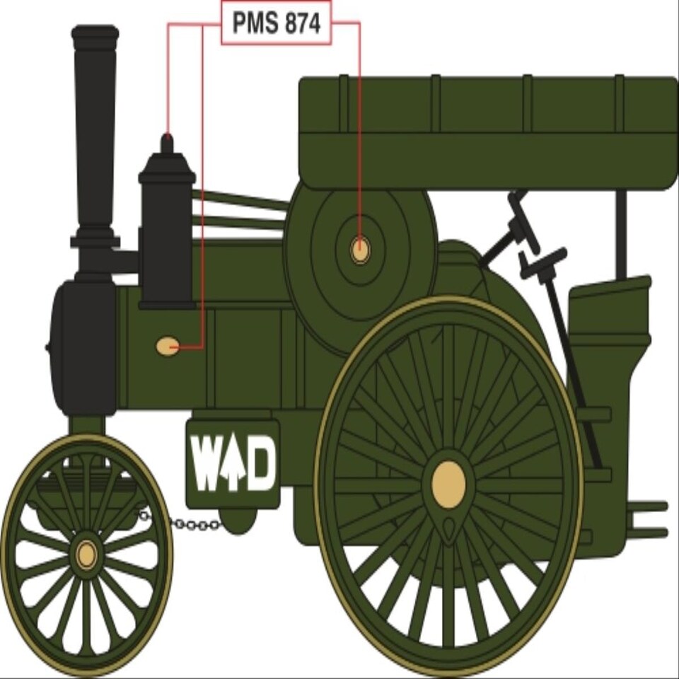 image 1 of Oxford Diecast Fowler B6 Road Locomotive WW1 France