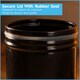 image 6 of Harbour Housewares Metal Sugar Storage Canister - 1x Round Retro Food Storage Canister Sugar Caddy Food Container Tin | Black | Black
