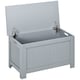 image 1 of HOMCOM Large Storage Box Toy Chest Cabinet Container Unit Organizer with Lid & Safety Hinges, Grey