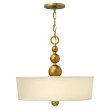 Zelda 3 Light Ceiling Pendant Vintage Brass, E27