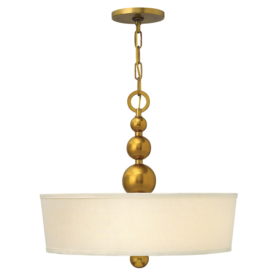 image 1 of Zelda 3 Light Ceiling Pendant Vintage Brass, E27