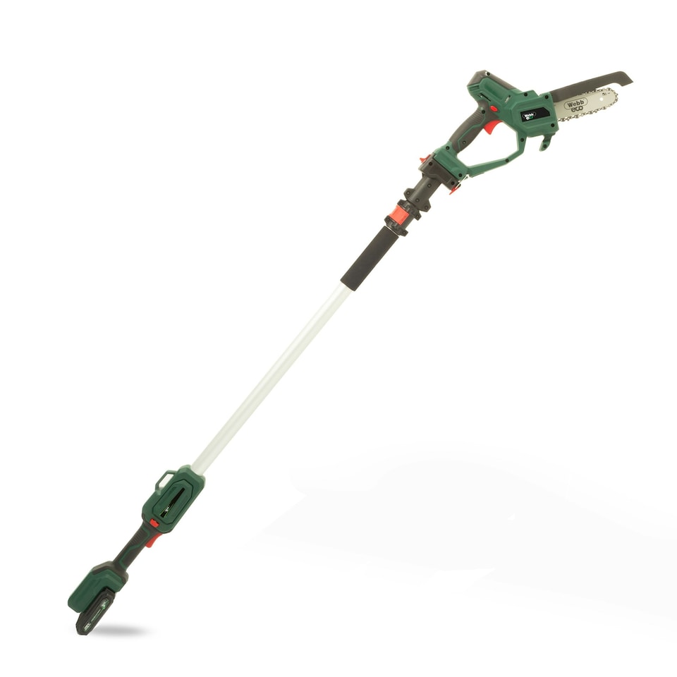 image 1 of Webb ECO WEV20EXTPSB2 20V 15cm (6") Cordless Pruning Saw with Telescopic Pole Reach (2Ah Battery & Charger included)