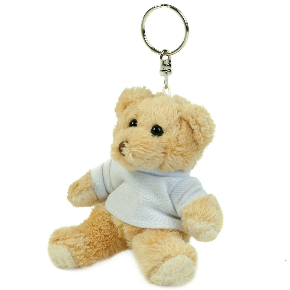 image 1 of Mumbles Binx Teddy Bear Fridge Magnet / Key Ring - Key Ring (Light Brown) - XS