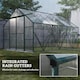image 6 of Outsunny 8x12ft Polycarbonate Walk-in Greenhouse Outdoor w/ Double Sliding Door