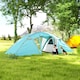 image 8 of Outsunny 4-6 Man Family Camping Tent w/ 2 Bedrooms, a Living Room, Grey 