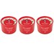 image 1 of Pack of 3 Red Berry Scented Coloured Jar Candles 85G