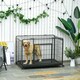 image 2 of PawHut 81x125cm Metal Dog Cage Kennel w/ Locking Door & Wheels Extra Large Pets